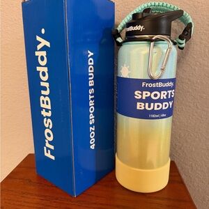 FrostBuddy Sports Buddy 40oz Stainless Steel Insulated Water Bottle~NEW IN BOX
